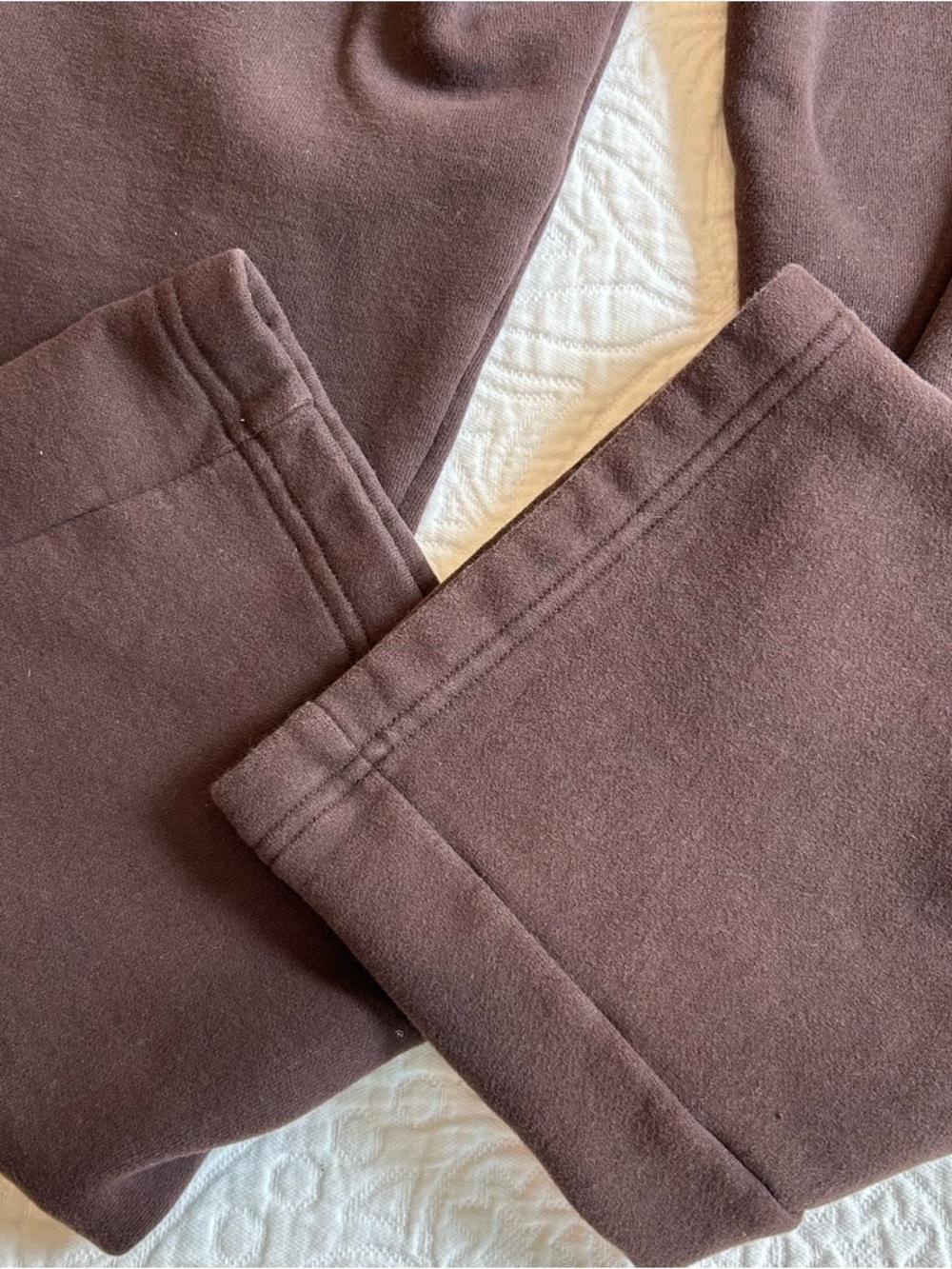 Aritzia sweat fleece Small Brown Fleece Sweatpants EUC - Picture 7 of 7